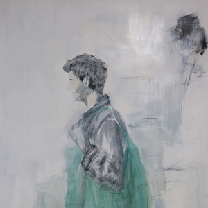 im flow, 2025, &Ouml;l auf Leinwand, 120 x 70cm