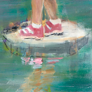 gewagt, 2018, Öl auf Leinwand, 125 x 75 cm
