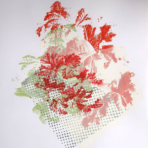 2026 farbspiel I, 2025, mehrfarbiger Siebdruck, Unikat, 64x44cm
